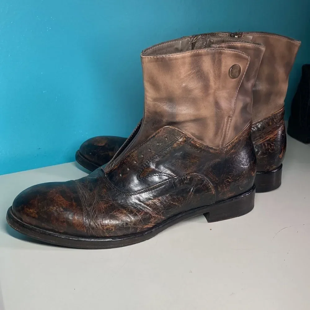 La Bottega di Lisa Brown Leather Boots 39